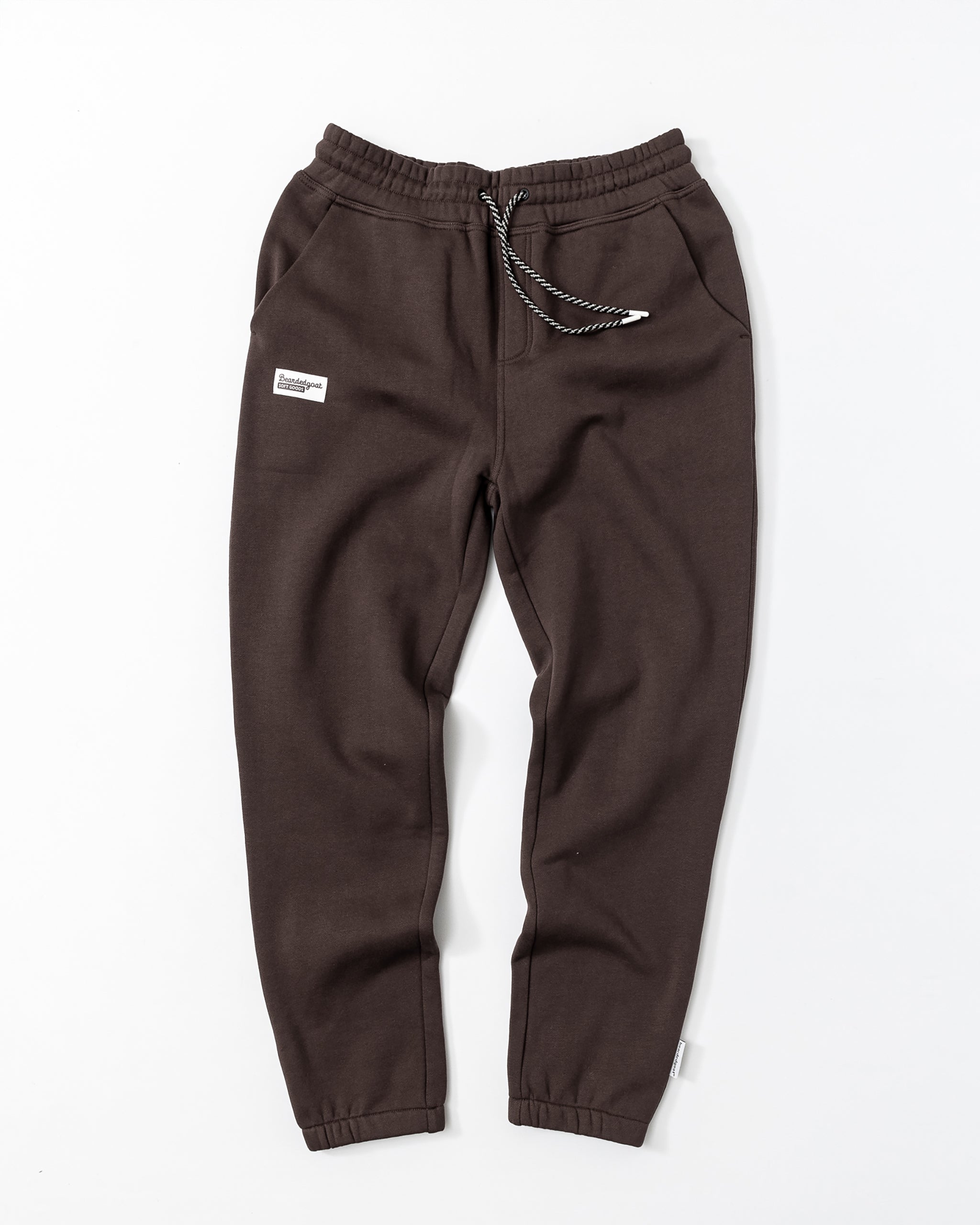 The beardedgoat VOID™ Sweatpant in Chickory, shown on a white background, offers durability and comfort.