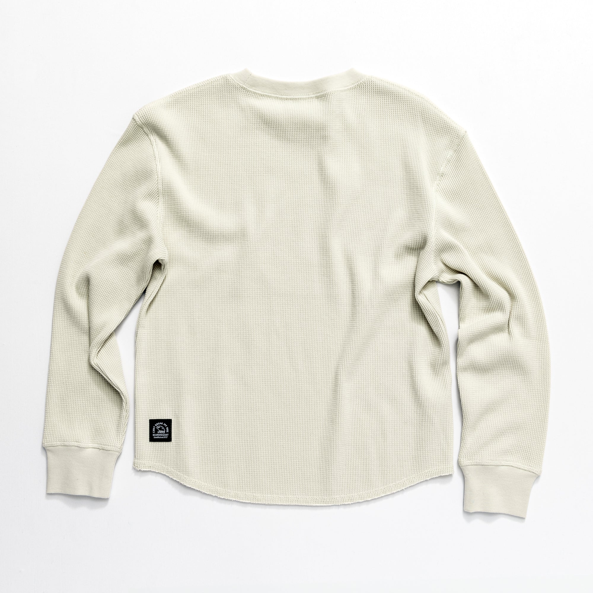 【BREATH】 NEWRICH WAFFLE LS TEE NEWRICH WAFFLE LS TEE / BLACK – BREATH - Size Length Pit of