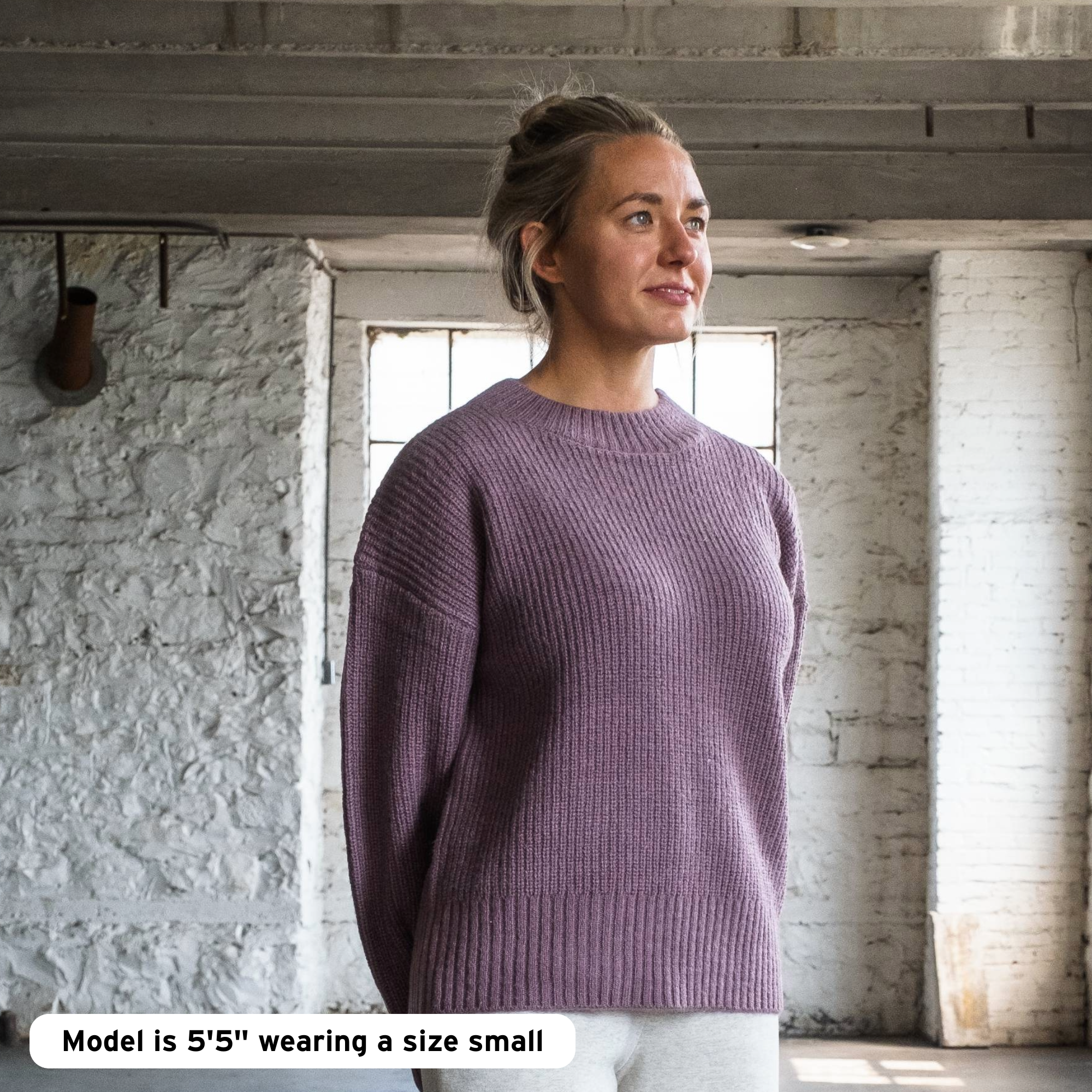 Women's Basin Waffle Sweater – BEARDEDGOAT Women's Basin Waffle Sweater – BEARDEDGOAT
