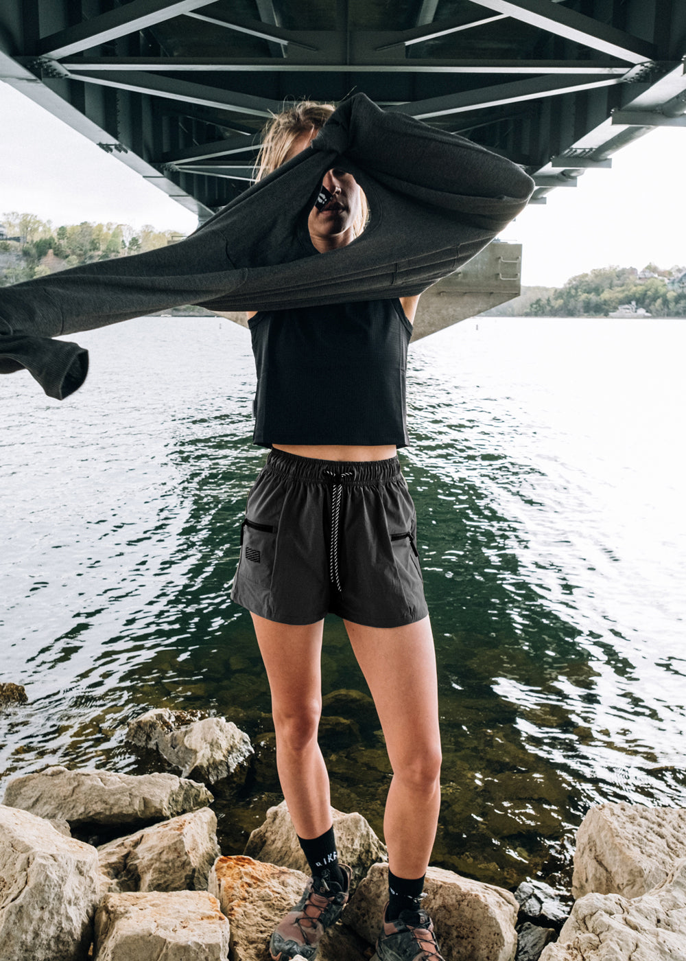 Women's Zip Pocket Shorts  Lightweight Summer Hiking Shorts – Guts Fishing  Apparel